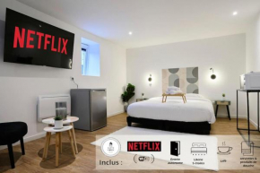 NG SuiteHome - Lille l Tourcoing l Haute - Duplex 4 pers - Balnéo - Netflix - Wifi